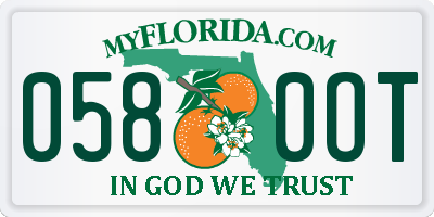 FL license plate 0580OT