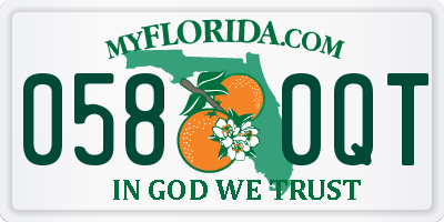 FL license plate 0580QT