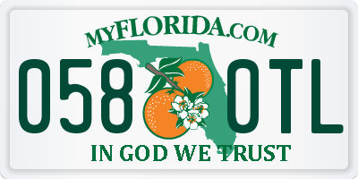 FL license plate 0580TL