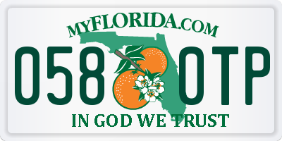 FL license plate 0580TP