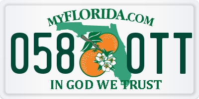 FL license plate 0580TT