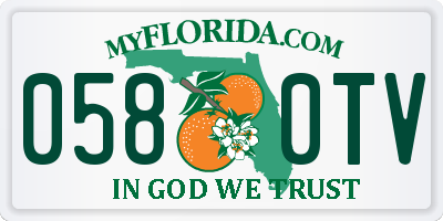 FL license plate 0580TV