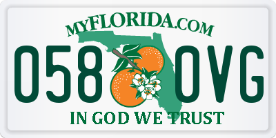 FL license plate 0580VG