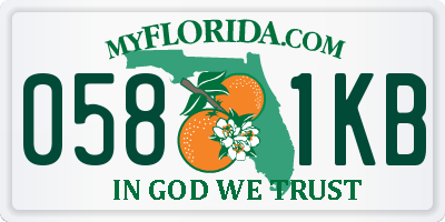 FL license plate 0581KB
