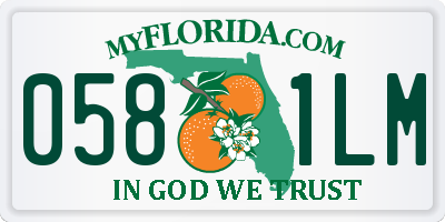 FL license plate 0581LM