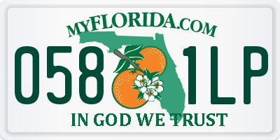 FL license plate 0581LP