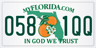 FL license plate 0581QQ