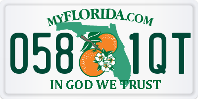FL license plate 0581QT