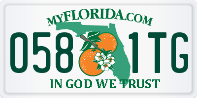 FL license plate 0581TG
