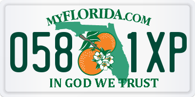 FL license plate 0581XP