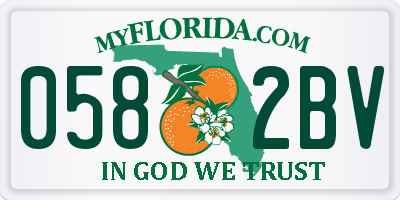 FL license plate 0582BV