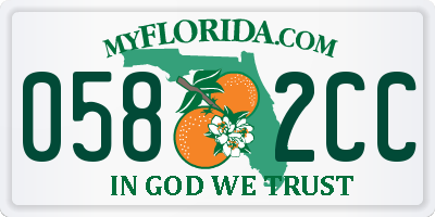 FL license plate 0582CC