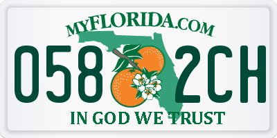 FL license plate 0582CH