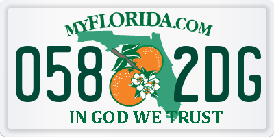 FL license plate 0582DG