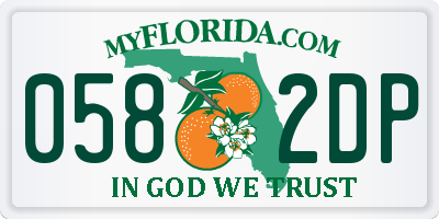 FL license plate 0582DP