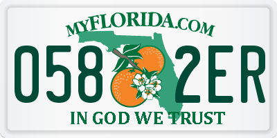 FL license plate 0582ER