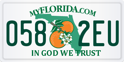 FL license plate 0582EU