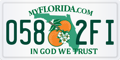 FL license plate 0582FI