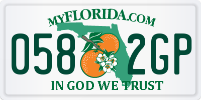 FL license plate 0582GP