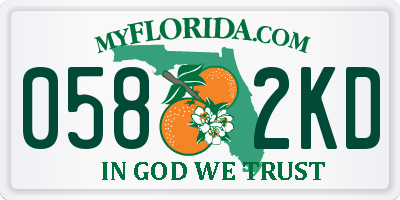 FL license plate 0582KD
