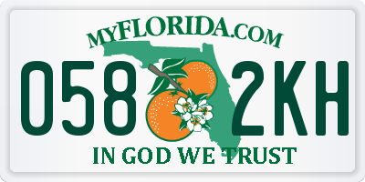 FL license plate 0582KH