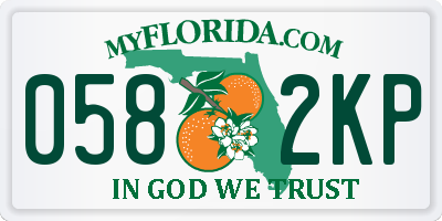FL license plate 0582KP