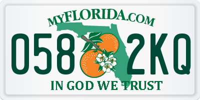 FL license plate 0582KQ