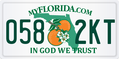 FL license plate 0582KT