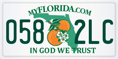FL license plate 0582LC