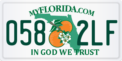 FL license plate 0582LF