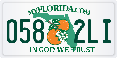 FL license plate 0582LI