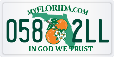 FL license plate 0582LL