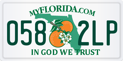 FL license plate 0582LP