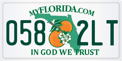 FL license plate 0582LT
