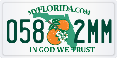 FL license plate 0582MM