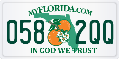 FL license plate 0582QQ