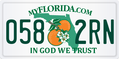 FL license plate 0582RN