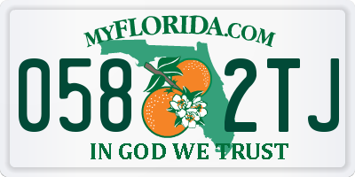 FL license plate 0582TJ