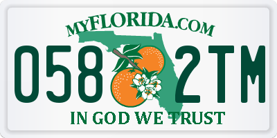 FL license plate 0582TM