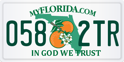 FL license plate 0582TR