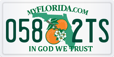 FL license plate 0582TS