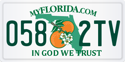 FL license plate 0582TV