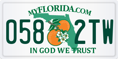 FL license plate 0582TW