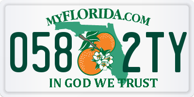 FL license plate 0582TY