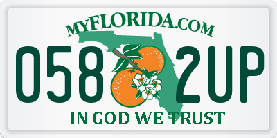 FL license plate 0582UP
