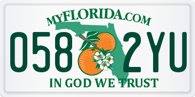 FL license plate 0582YU