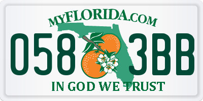 FL license plate 0583BB