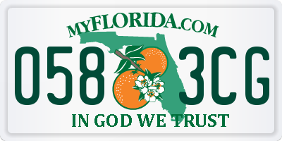 FL license plate 0583CG