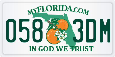 FL license plate 0583DM