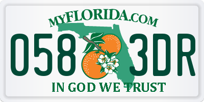 FL license plate 0583DR